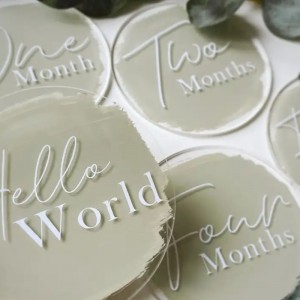 Akrylowe laserowe grawerowanie grawerowania wakacyjnego Kamieniem Kamieniem Pamikodziejką