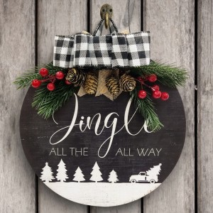 Dekoracyjny domek śpiewa sztuki ścienne wydrukowane domowe dekoracja drewniana tablica